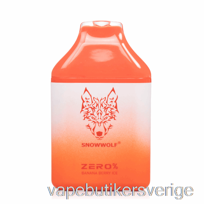 Vape Sverige Snowwolf Zero 5500 0% Nikotinfri Engångs Bananbäris